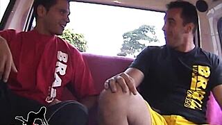 porn actors convince hot gas station attendant to join recording session