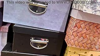 I gave a risky handjob with lots of spit to this guy in a public store