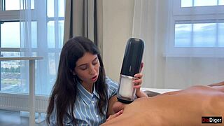 I received a powerful cumshot from my new toy svakom alex neo 2