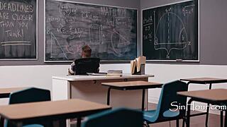 dyke teachers subtly entice desperate male colleague into tight pussy hardcore blowjob and 3some with blonde babe