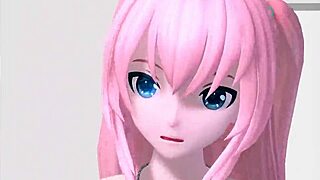 Hatsune Miku and Luka dance fully nude