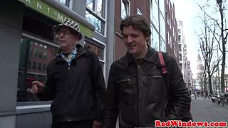 Whoa, stockinged dutch hooker gets her pussy pounded hard in reality close-up action!