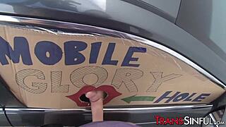 oh wow sexy stockings tranny morena black takes that warm sticky facial load!