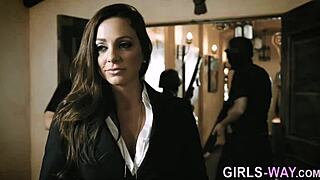 Lesbian In Heels Tribs With Cute Babe