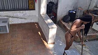 hey, check this latina teen getting anal doggystyle with bikini marks 🍑🔥