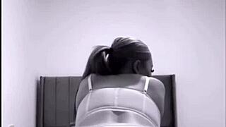 Slutty British girlfriend delivers horny solo toy play in webcam session