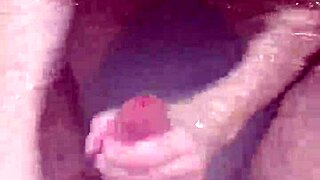 i love how my girlfriend's small tits and sexy body led to that hot underwater cumshot from our amateur pool handjob