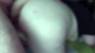 I deepthroat the bbc of my bull before a doggy style creampie and my cuckold comes to the room to taste and cleam up the cum.. oops