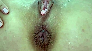 Destroyed anal with juicy prolapse asshole in extreme close up play!