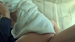 Married slender 38-year-old woman craves early morning holiday car sex!