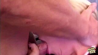 Kinky blonde Hillary Scot craves rough threesome with deepthroat anal and double penetration pounding