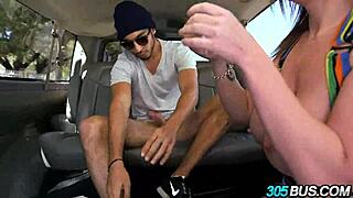 sara jays huge ass fucked on the 305bus 2 2 with blowjob and rough outdoor action