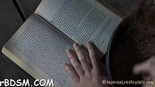 In a tale of bondage, the bound babe's vagina endured rough depravity.