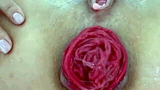Destroyed anal with juicy prolapse asshole in extreme close up play!