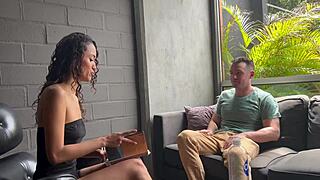 Intense Raw Interracial Action with Muscular Latina and Her Sloppy Moves