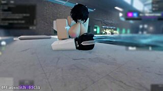 Shy Girl Rough Pool Doggystyle Fuck