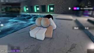 Shy Girl Rough Pool Doggystyle Fuck