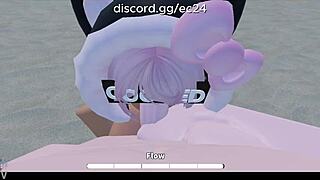 oh yes, i'm fucking this roblox slutty girl rough on the beach with deepthroat and anal~