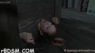 in a playful session a sexy toy is used for the charming brunette girl