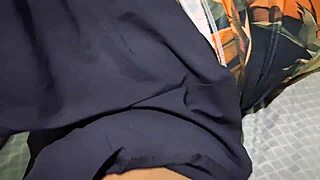 Petite latina teen brunette slut takes anal assfucking in late afternoon orgasm