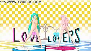 Hatsune Miku and Luka dance fully nude