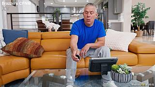 Blonde mature moans during intense anal fisting and ass to mouth action with deepthroat blowjob. She ends with a facial cumshot on her tattooed bubble butt in close-up.