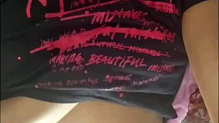 Can this ebony beauty control her urges while fingering those fat pierced pussy lips to orgasm?