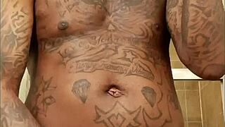 i tried to get hard but ended up with soft gummy worm cumshot on tattoo