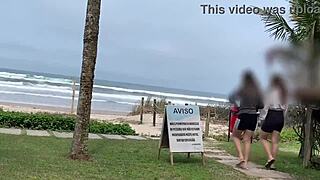 ignore the crowd and tease with your intense cum display outdoors