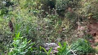 Intense Outdoor Sex With Brazilian Latina Stranger In Forest Leading To Massive Cumshot