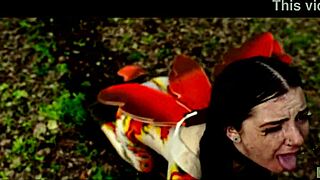 Lily thot submits to extreme bondage and domination as she crawls in the mud for rough outdoor anal spanking