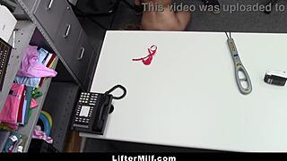 Shoplifter caught in garage, want this big cock punishment from mall guard?