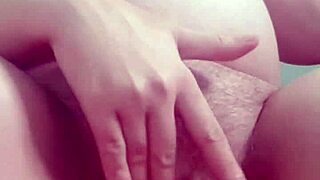 a pregnant milf indulges in solo masturbation play