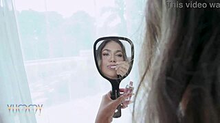 bubble butt gaby oliveira first time with 3 studs dp anal rimming footjob cum swallow 😈