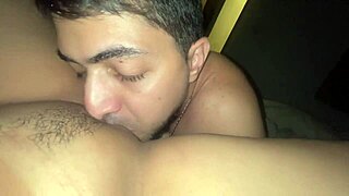 Brazilian Latina couple enjoys oral session with her flashing swollen pussy