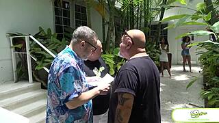 tadople and his friends pound ameena greens pussy in raw four-way with blowjob doggystyle