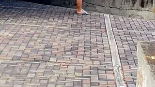 Amateur latina meets horny chubby neighbor for intense oral fucking session