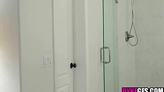 Blonde Milf and Brunette Babe Having Passionate Lesbian Sex with Tribbing and Licking