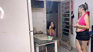 Curious Gossiping Neighbor Sneaks Over at Midnight for Sugar Yet Gets Intense Pounding and Licking in the Car