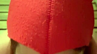 Why does this redhead with big ass suck cum in the bathhouse?