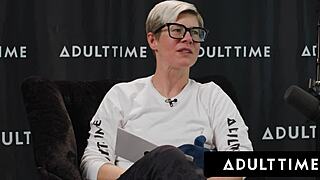 Besties Lexi Lore and August Skye Share Huge Cock in Pussy Stacking 3-Way