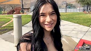 Delilah Dagger Teases with Lingerie Before Taking That Massive Cock Deep