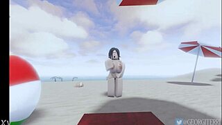 Roblox animation features beach championship scenes.