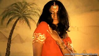 Exotic Indian lady performs a sensual and erotic sacred ritual in high definition