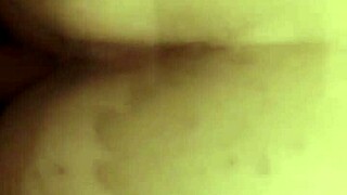 Amateur couple from USA enjoys intense session ending in creampie deep inside her big ass.