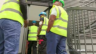 Nathaly Cherie Sucking And Riding 5 Big Black Cocks In Gangbang With Anal Double Penetration