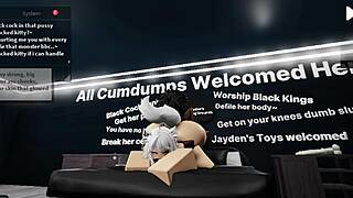 roblox cat girl takes big black cock in doggystyle