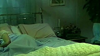 In a retro classic scene, the night temptress explores hairy pussy licking with big tits milf.