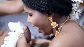 You fucking this Tamil housewife hard with cumshot on pussy in wedding fetish, devar?