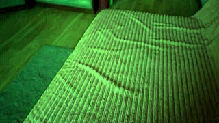 Sexy sister asks for help taking erotic photos for her boyfriend. She poses seductively in lingerie.